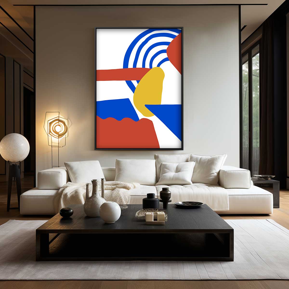 Kleurrijk Abstract Spel Kunstwerk-canvas-dibond-plexiglas-wanddecoratie-WallArtistic