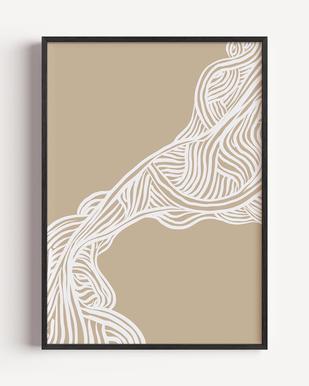 Organische Lijnen Poster-WallArtistic