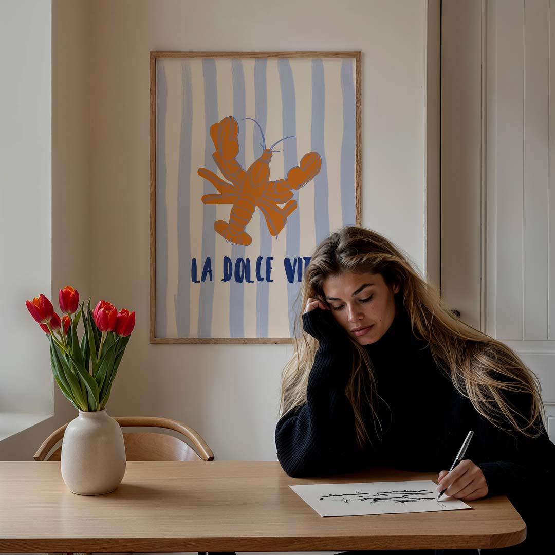 La Dolce Vita Kreeft Poster-WallArtistic