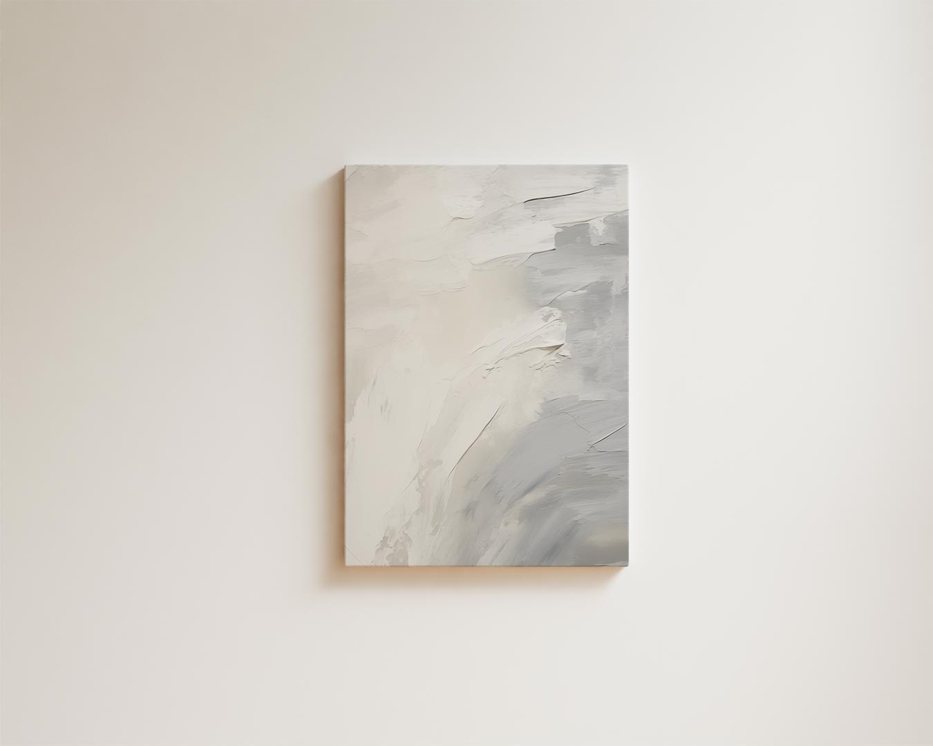Sereniteit in Wit en Grijs Kunstwerk-canvas-dibond-plexiglas-wanddecoratie-WallArtistic