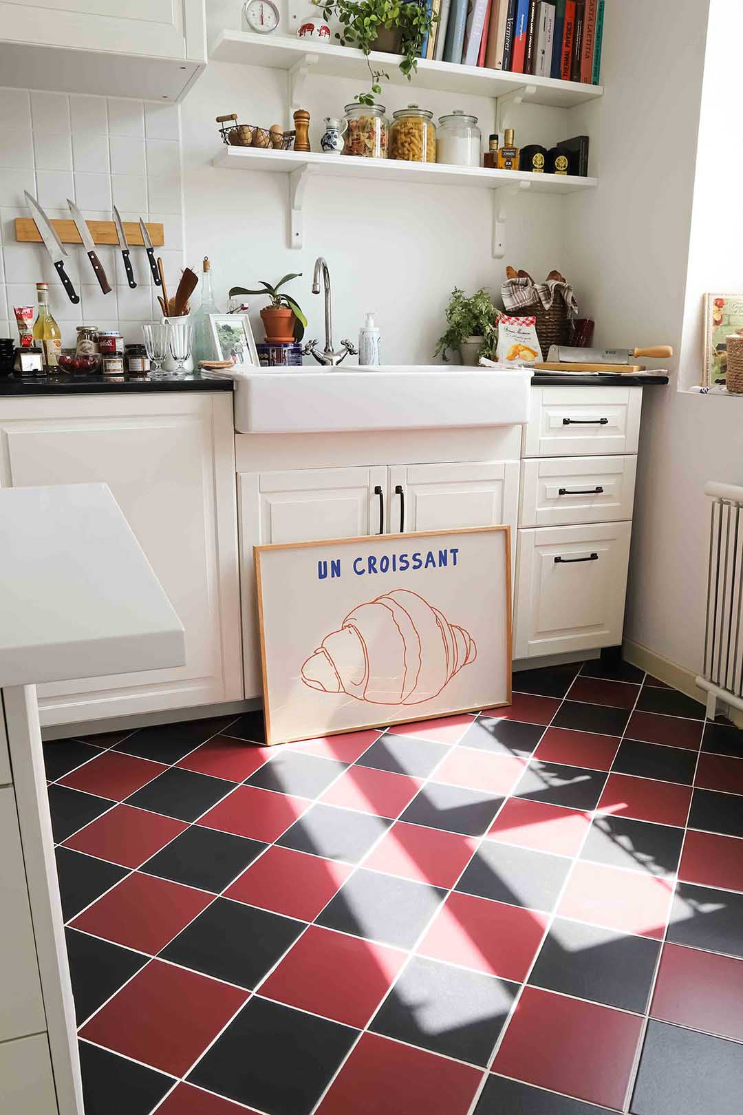 Croissant illustratie Poster
