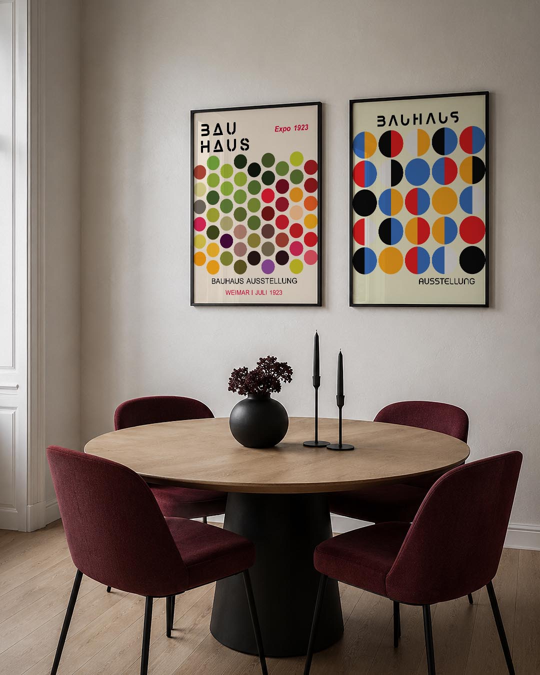 Kleurrijke cirkelpatronen Posterset