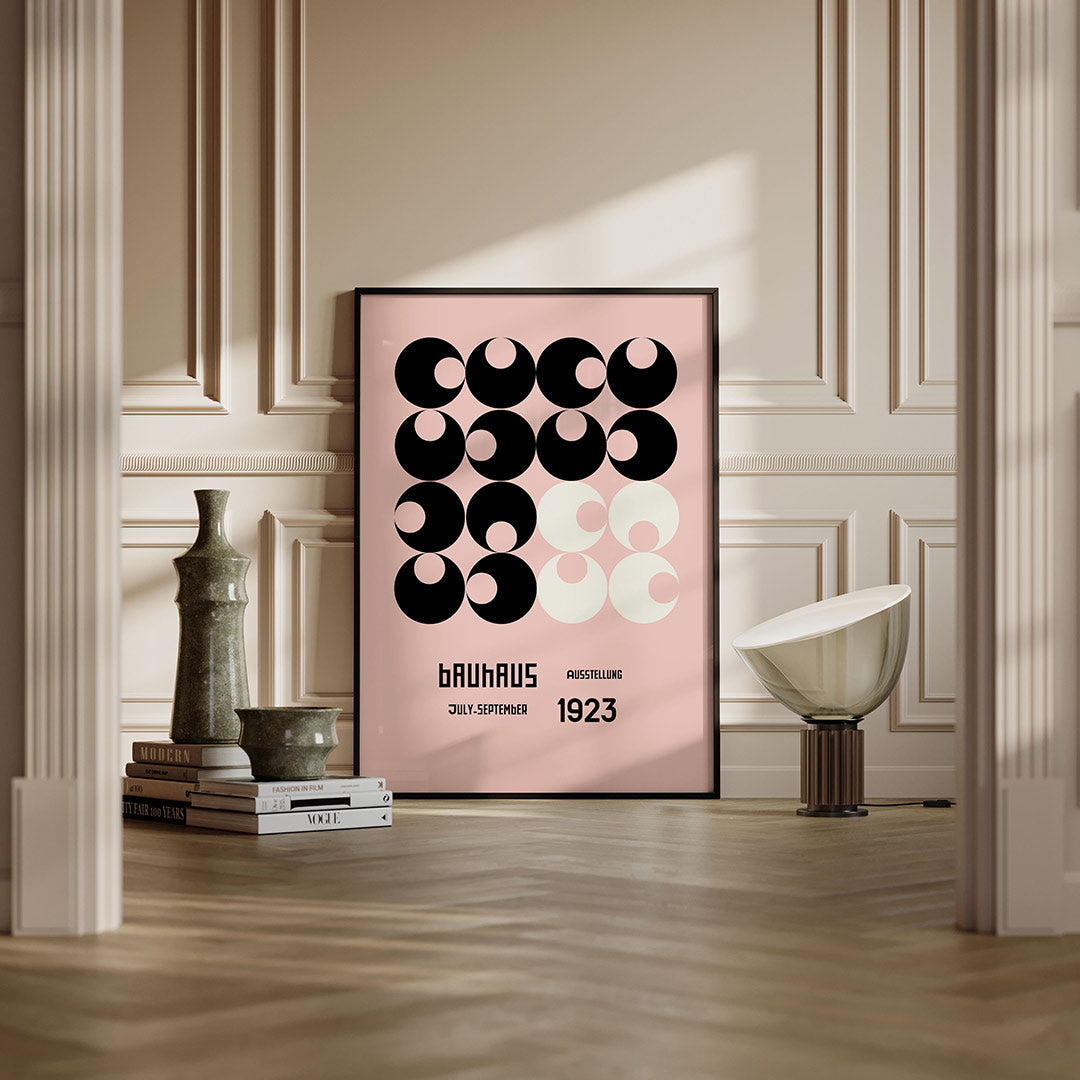 Cirkelpatroon en tekst Poster