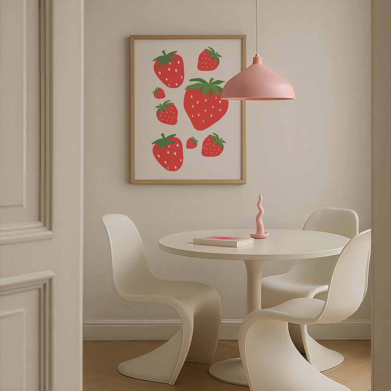 Zomerse Aardbeiensensatie Poster-WallArtistic