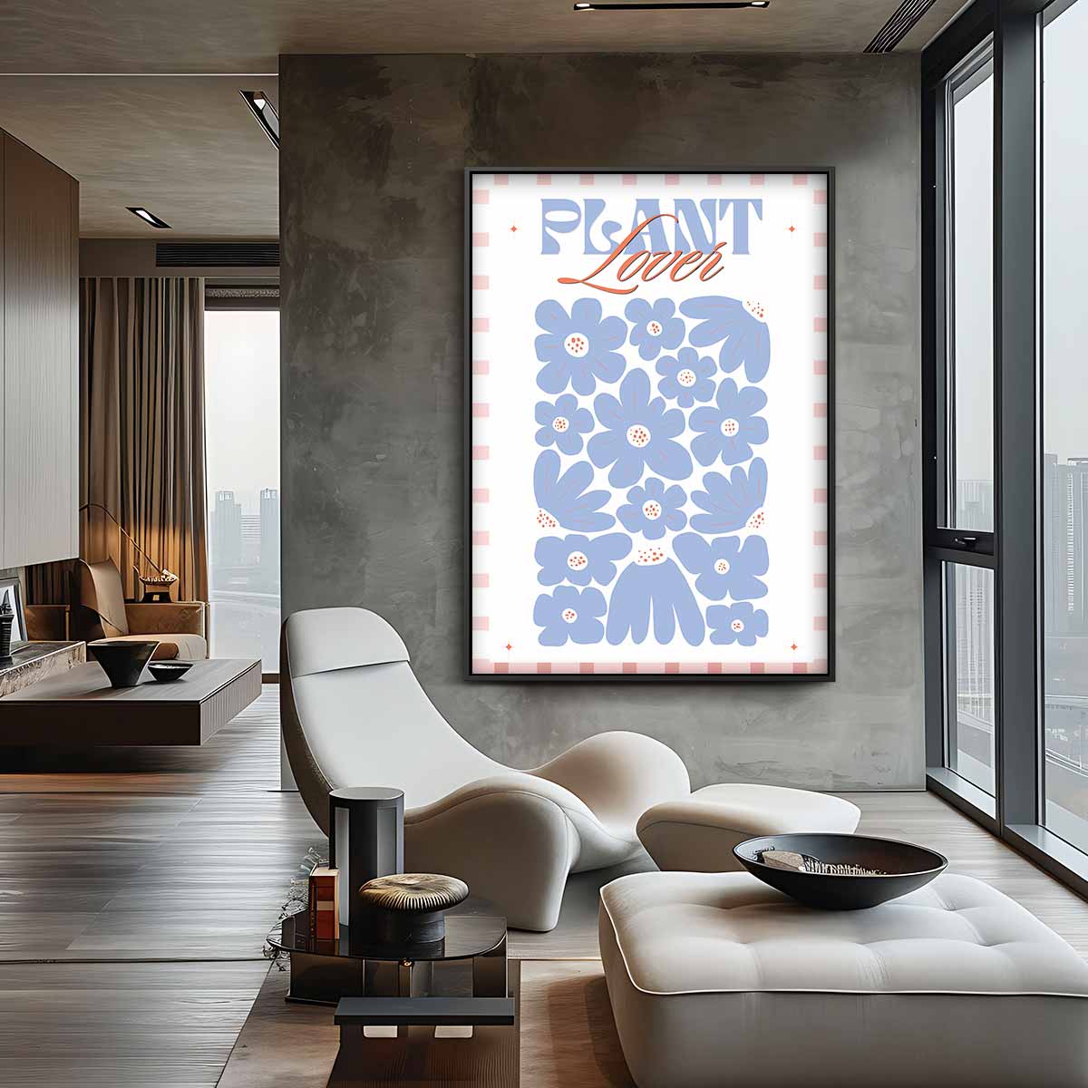 Bloemenliefhebber Poster Kunstwerk-canvas-dibond-plexiglas-wanddecoratie-WallArtistic