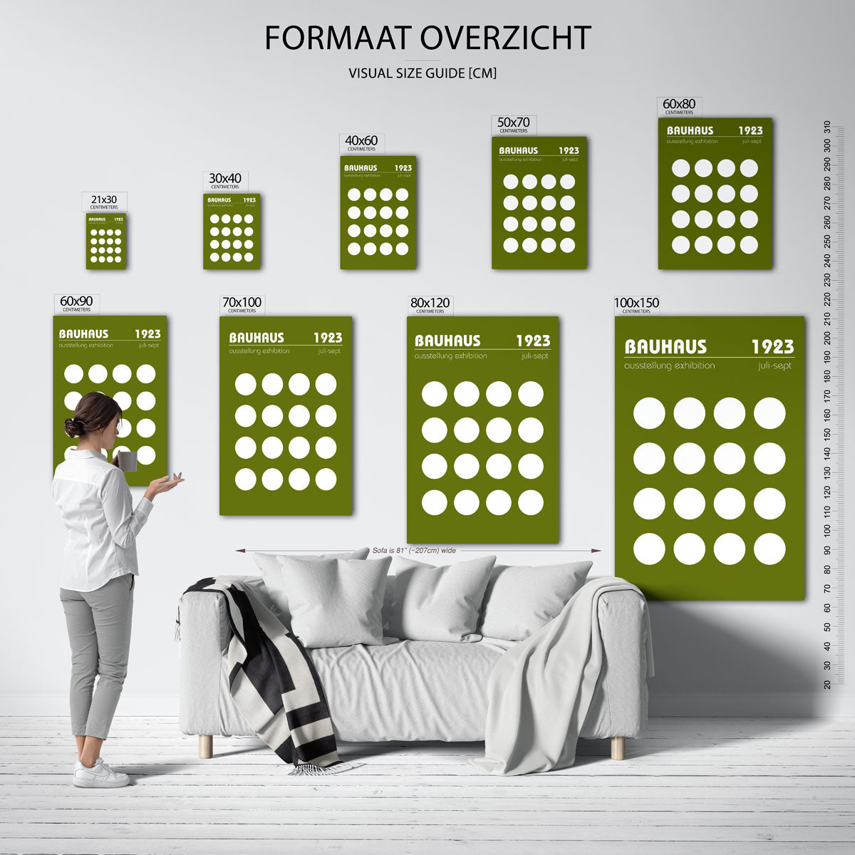 Cirkelritme en kleur Poster
