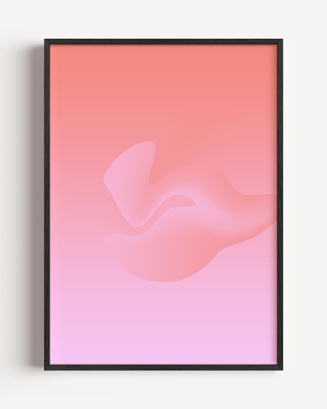 Abstracte Zachte Golven Poster-WallArtistic