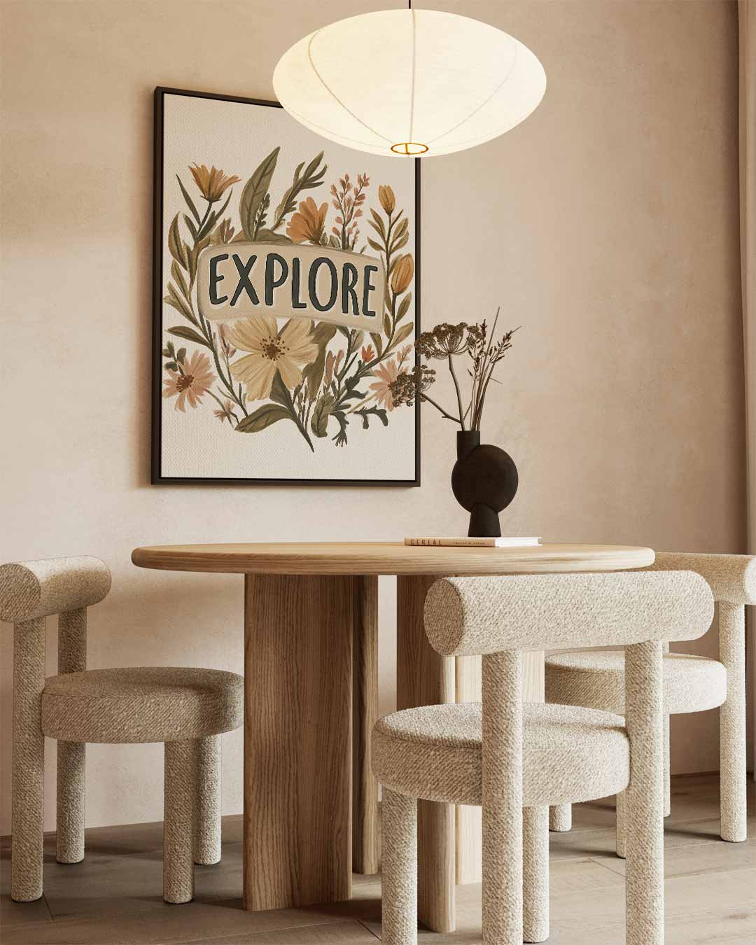 Bloemrijke Verkenning Kunstwerk-canvas-dibond-plexiglas-wanddecoratie-WallArtistic