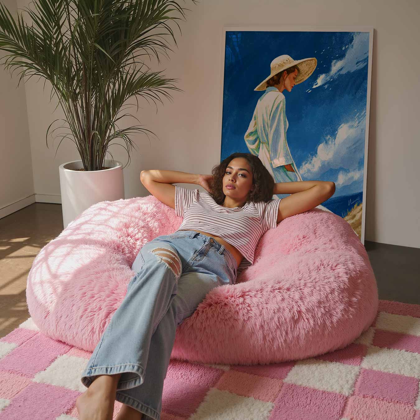 Zomerse Elegantie Poster-WallArtistic