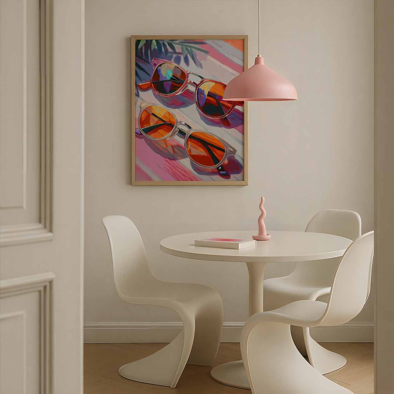 Zomerse Zonnebrillen Kunstposter-WallArtistic