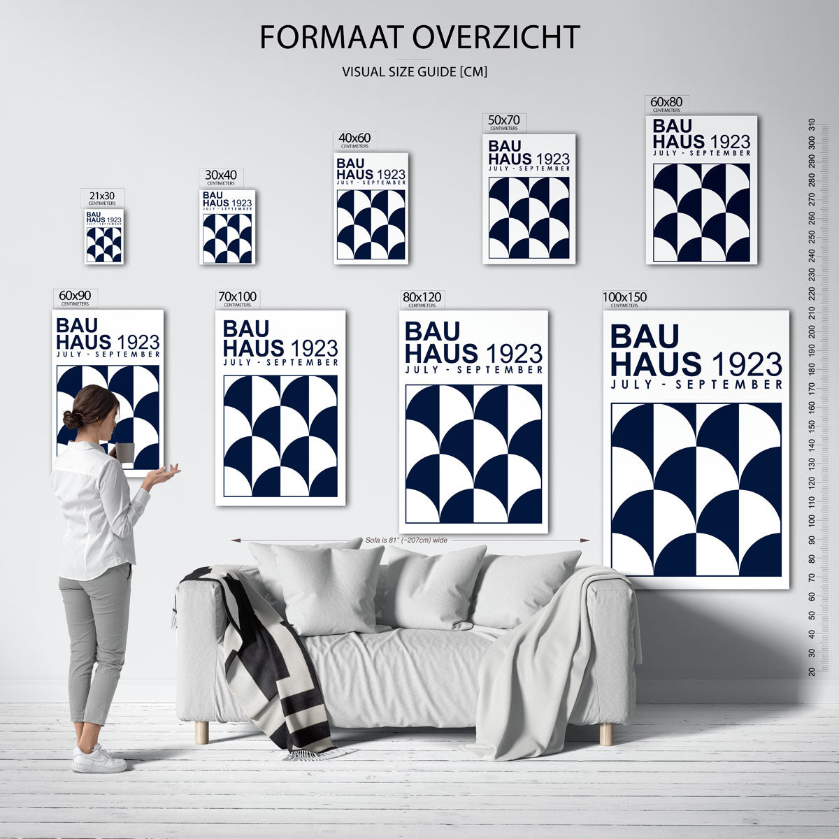 Vormritme en kleur Poster
