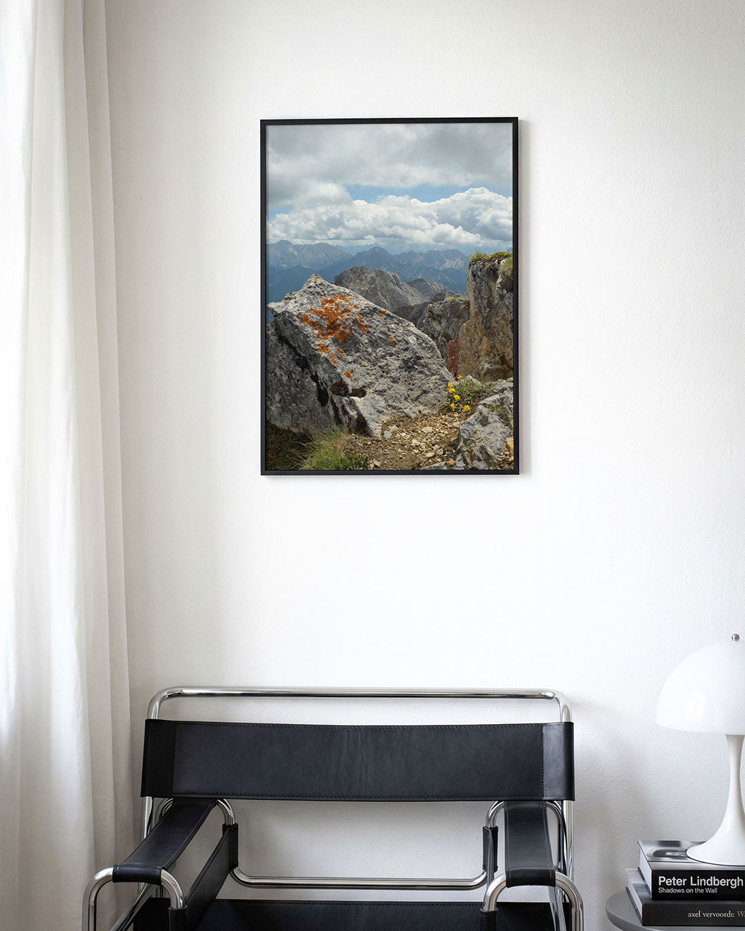Berglandschap met rotsen Poster