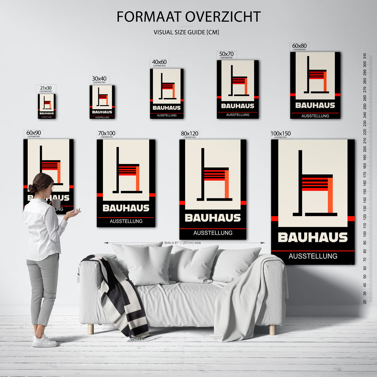 Lijnen en vlakkenspel Poster