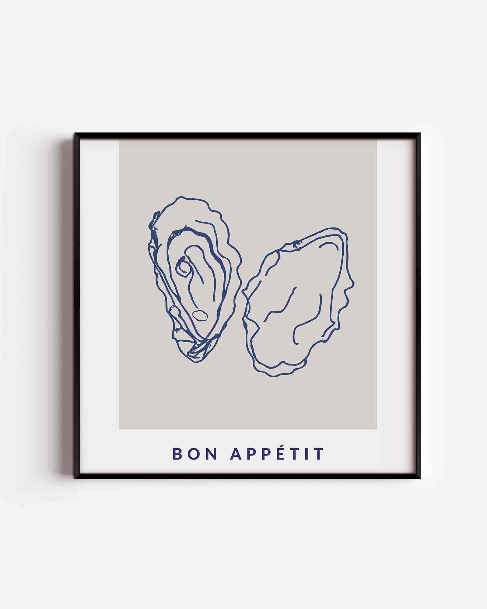 Oesters bon appétit Poster