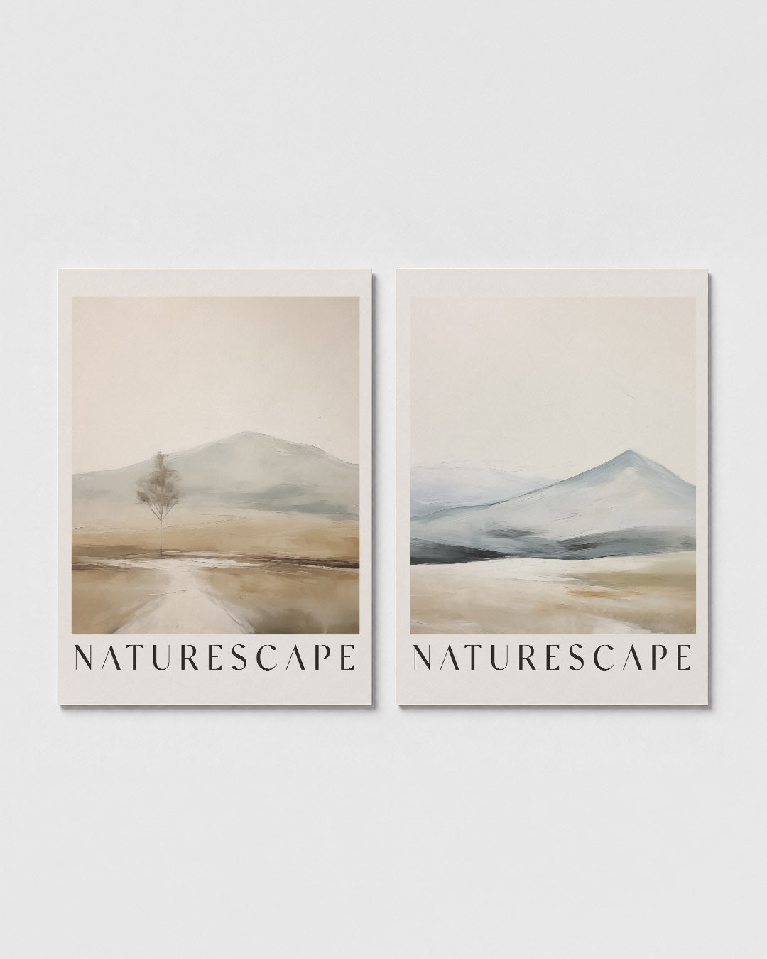 Rustige natuurlandschap Posterset