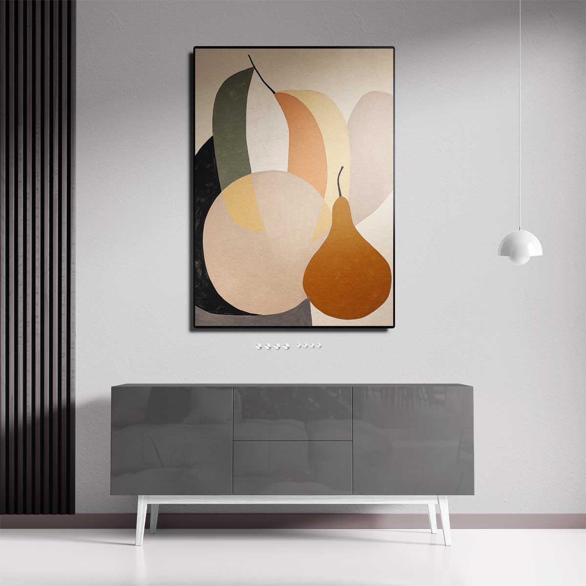 Vrolijke Fruitige Abstractie Kunstwerk-canvas-dibond-plexiglas-wanddecoratie-WallArtistic