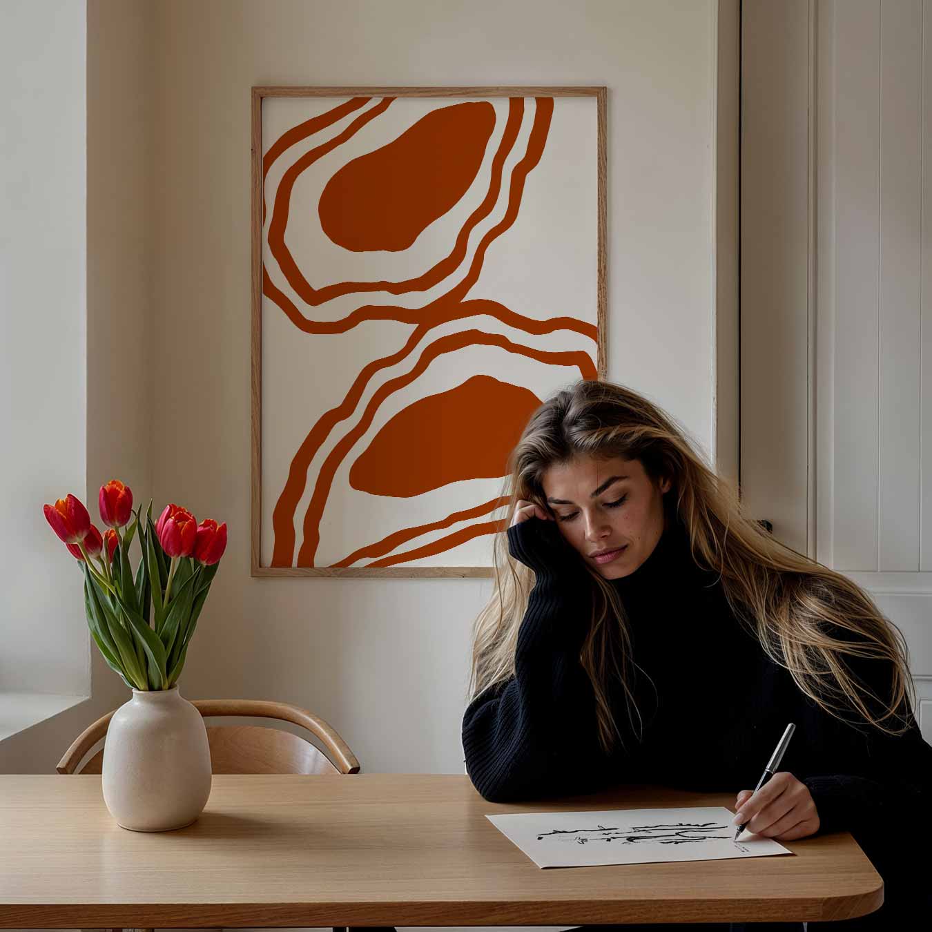 Organische Abstractie Poster-WallArtistic