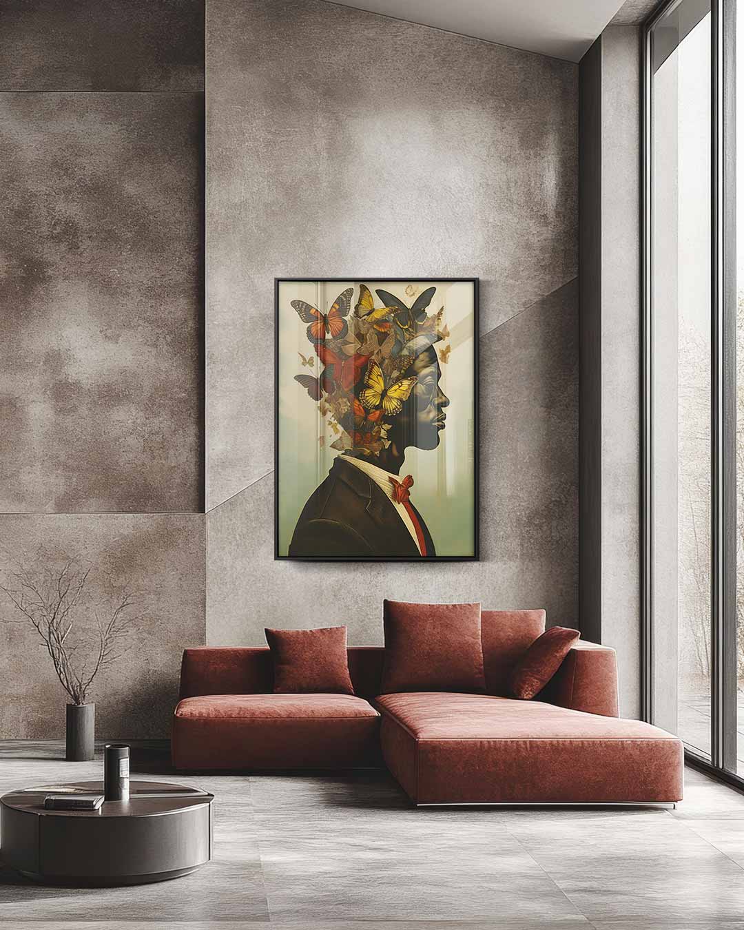 Vlinders van Vrijheid Kunstwerk-canvas-dibond-plexiglas-wanddecoratie-WallArtistic