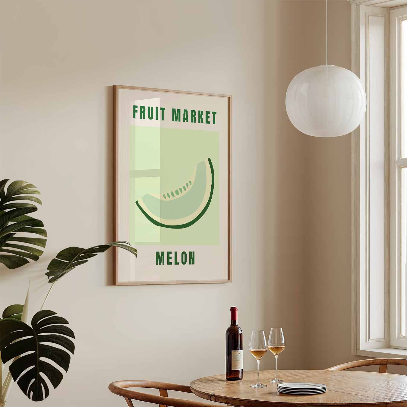 Fruitmarkt Meloen Poster