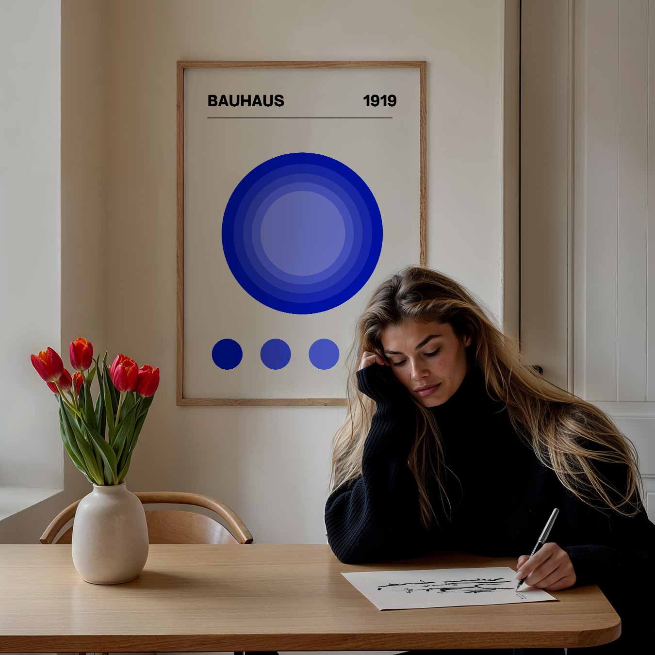 Bauhaus Cirkel Kunstposter