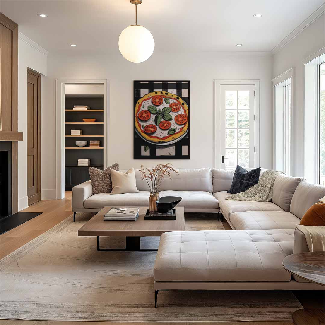 Pizza Op Je Muur Kunstwerk-canvas-dibond-plexiglas-wanddecoratie-WallArtistic