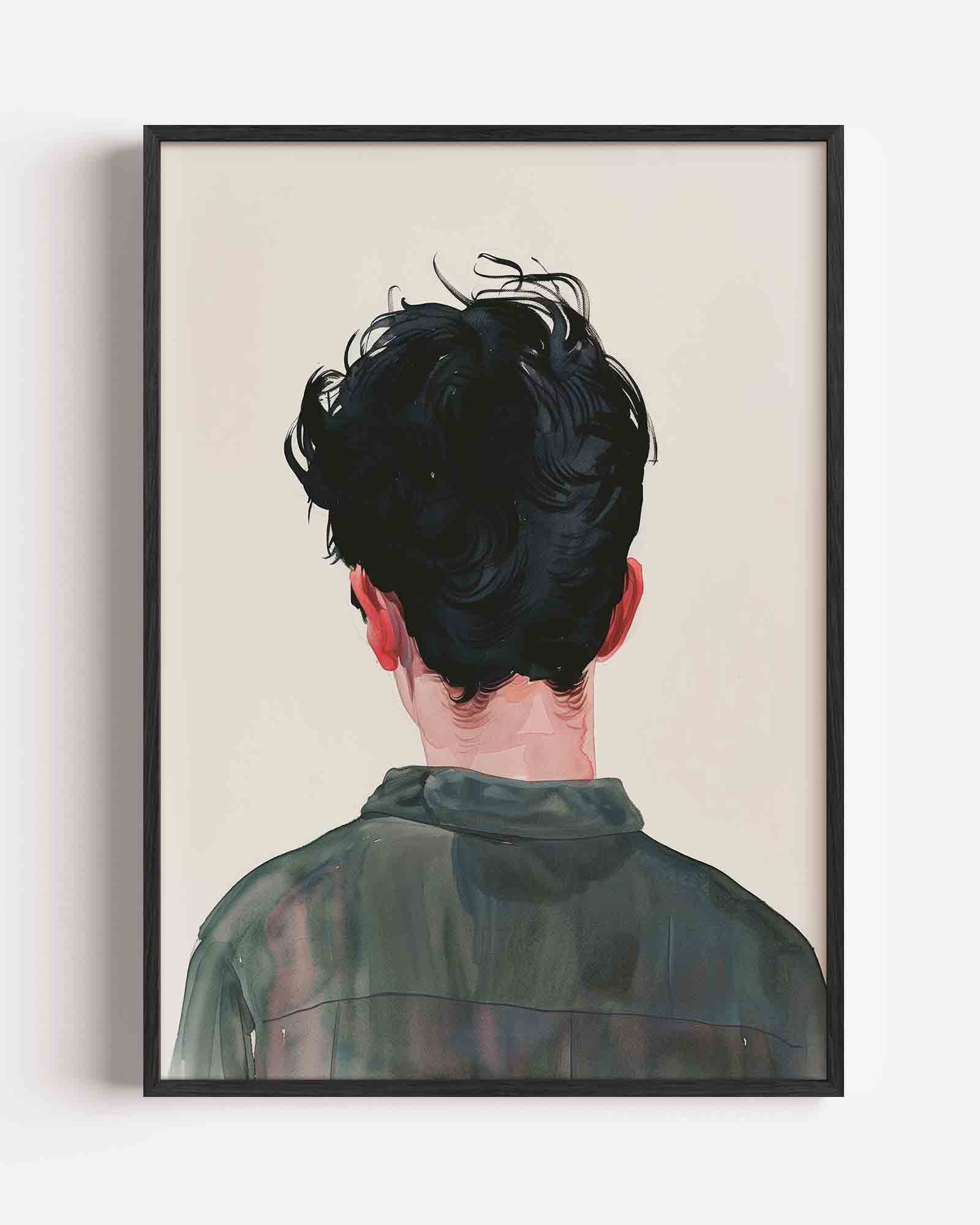 Achterkant van persoon Poster