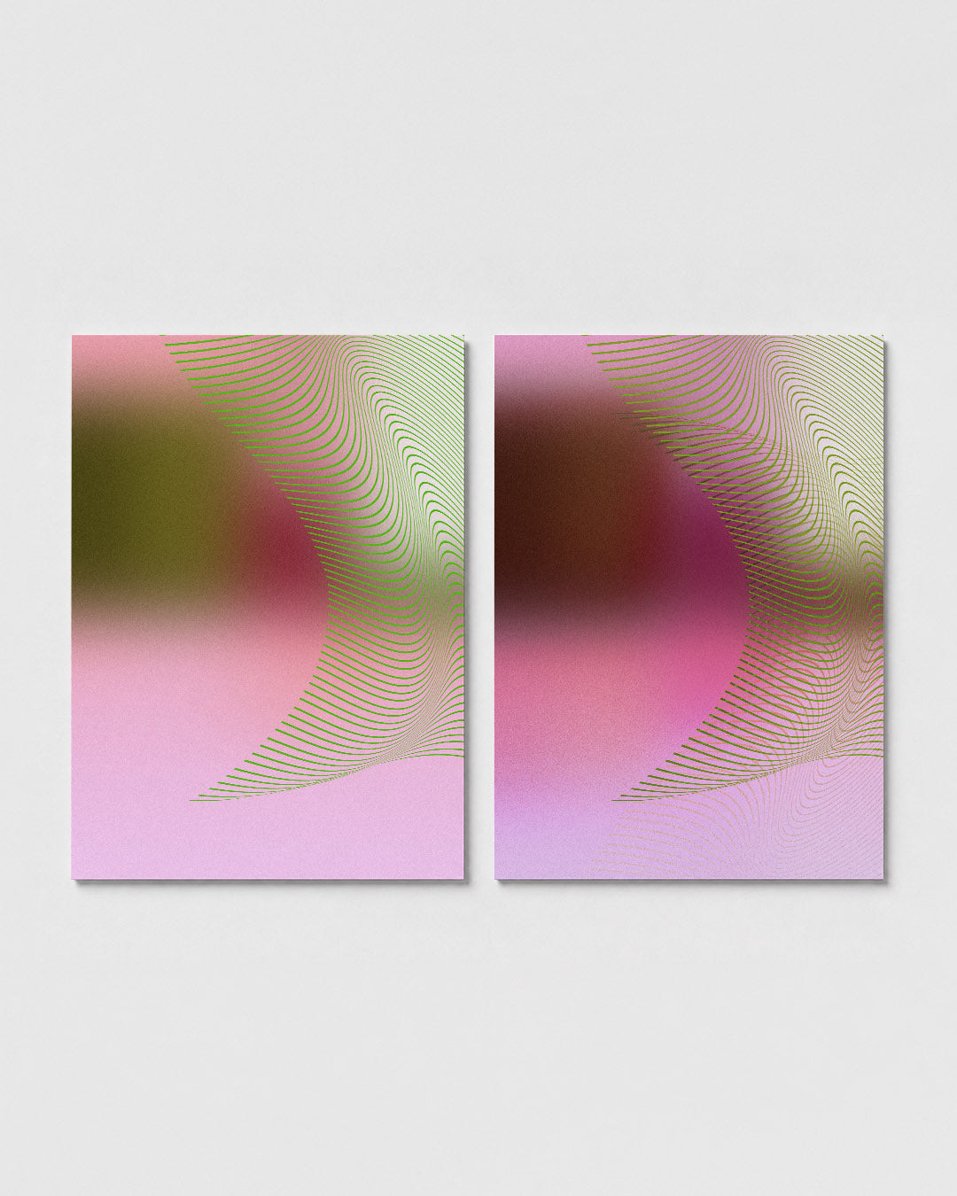 Golvend lijnenspel Posterset