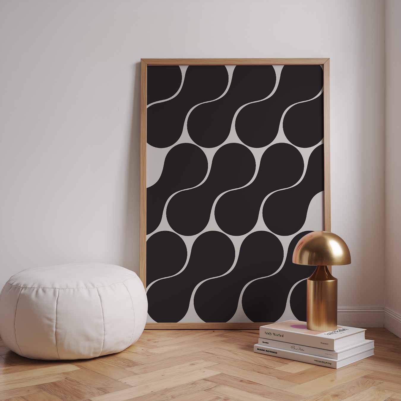 Stijlvolle Golfpatroon Poster-WallArtistic