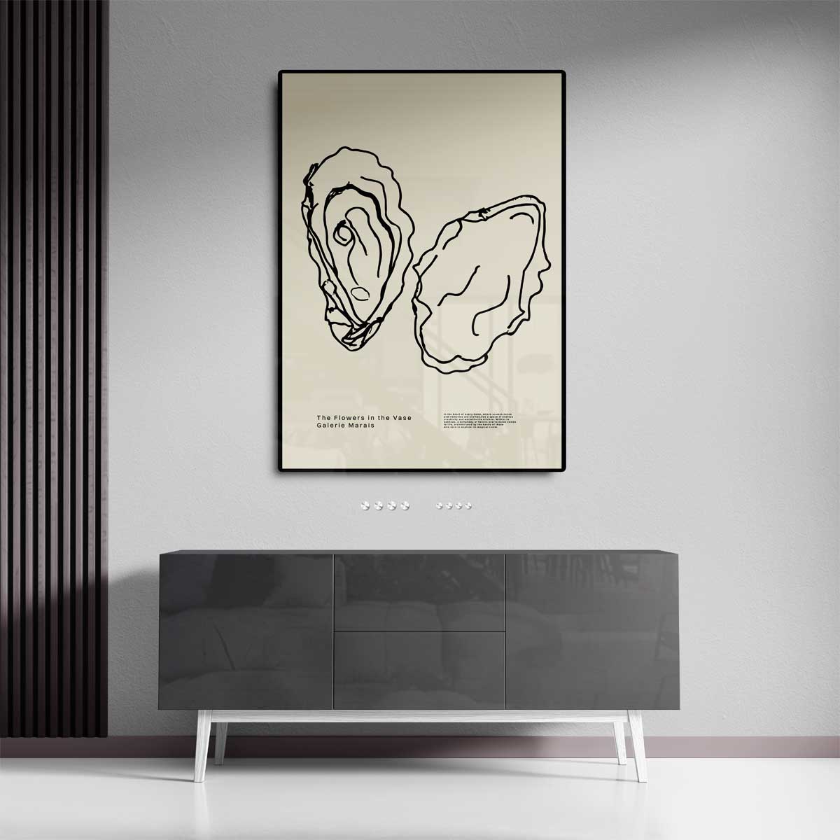 Oesterlijnenschets Kunstwerk-canvas-dibond-plexiglas-wanddecoratie-WallArtistic