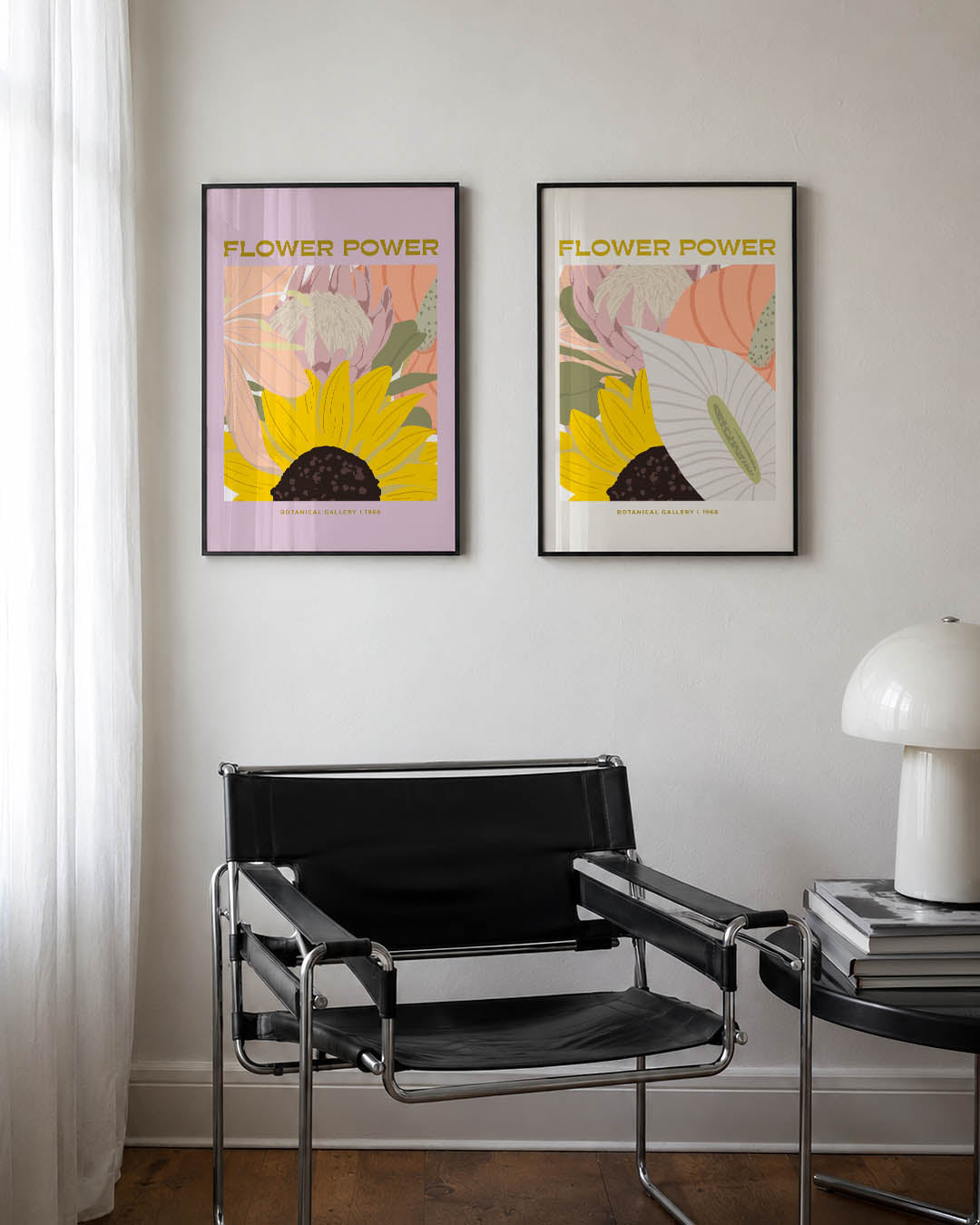 Bloemrijke kleuren Posterset