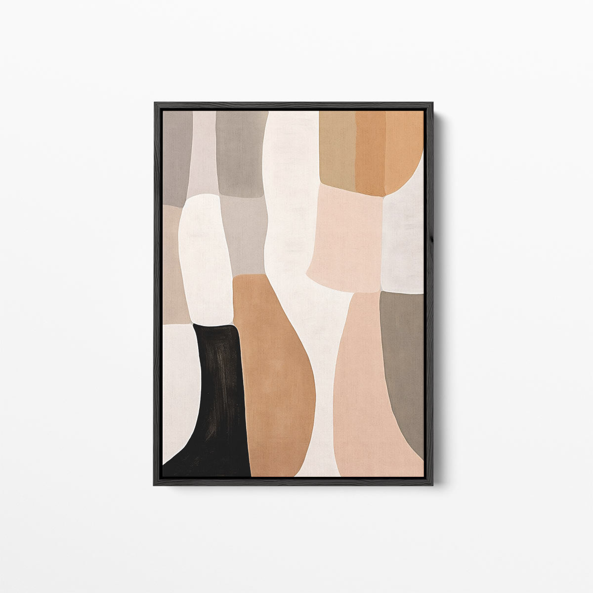 Aardse Abstractie Kunstwerk-canvas-dibond-plexiglas-wanddecoratie-WallArtistic