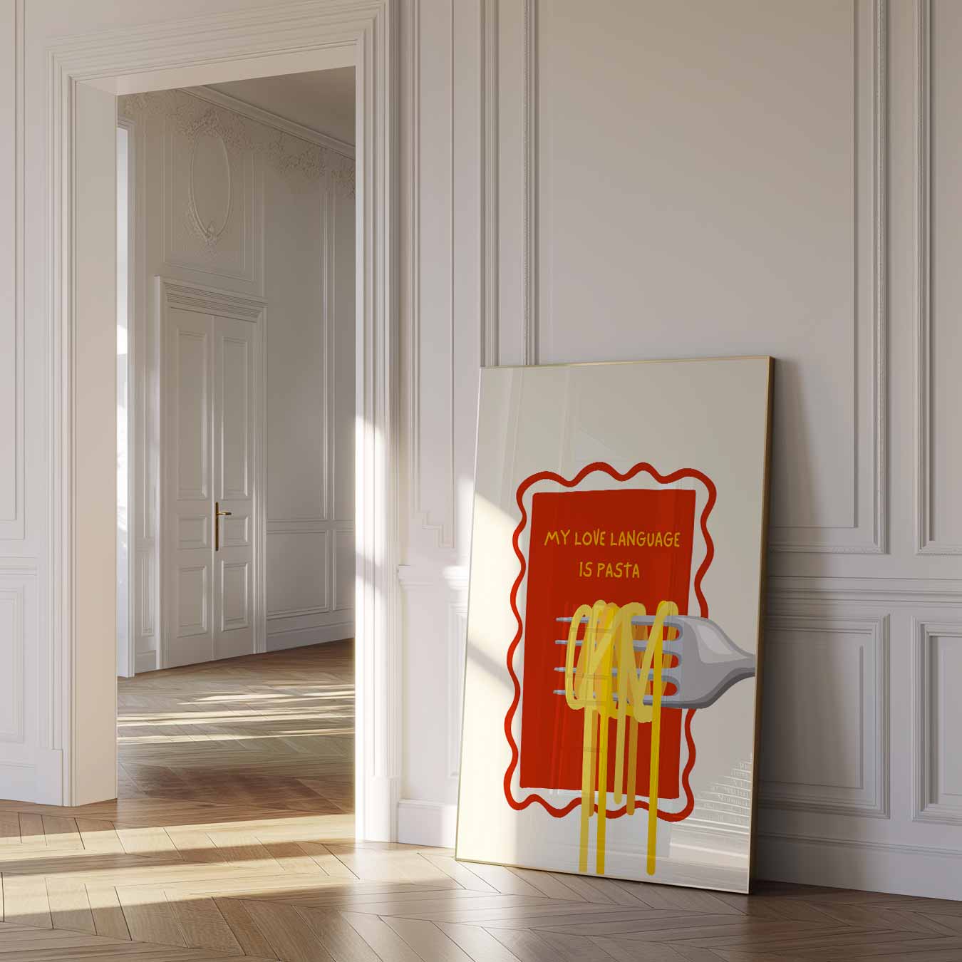 Pasta Liefde Taalposter
