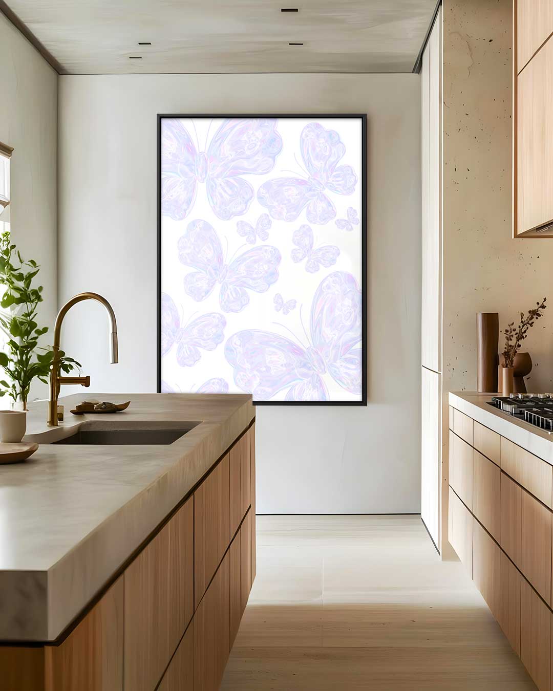 Dromerige Vlinderpracht Kunstwerk-canvas-dibond-plexiglas-wanddecoratie-WallArtistic