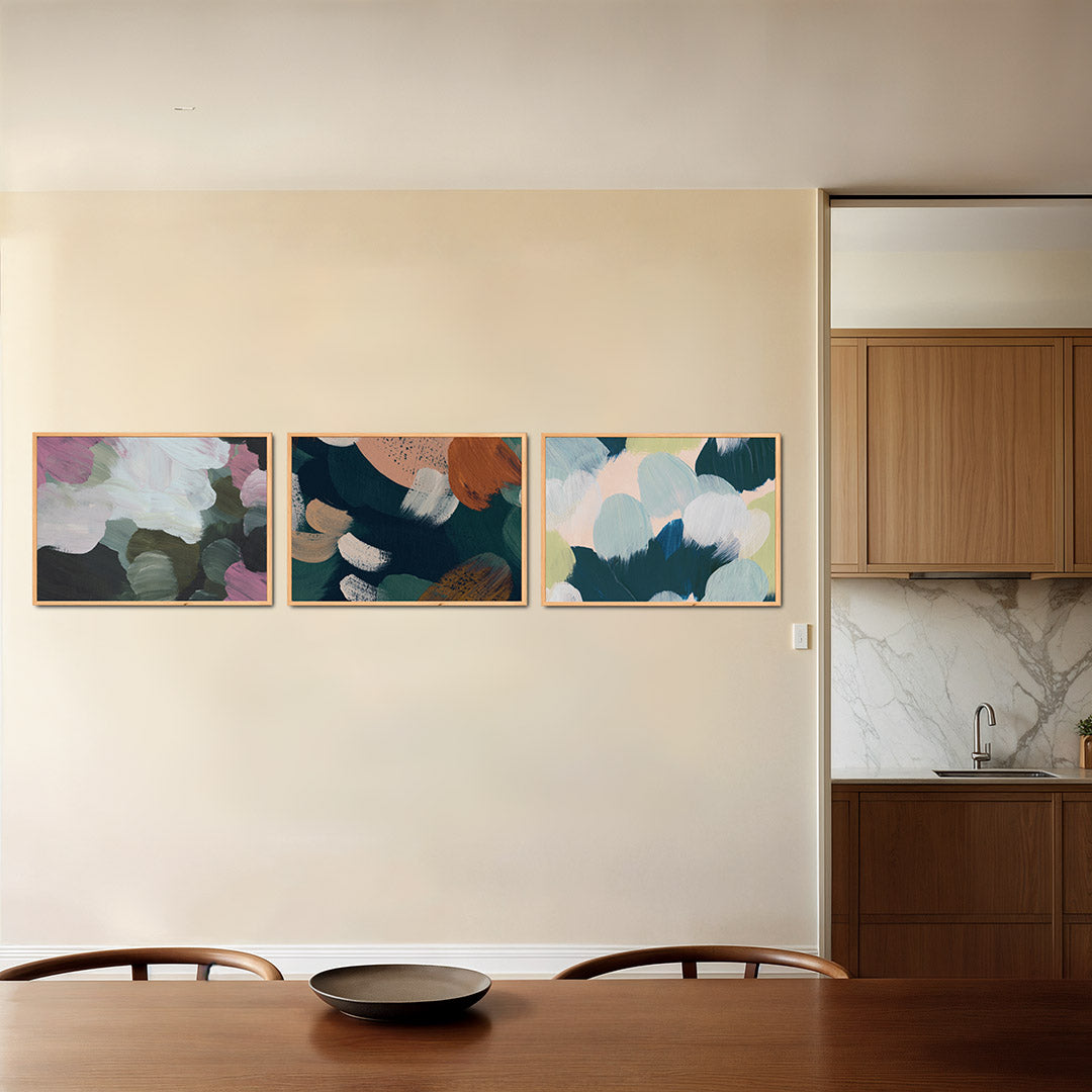 Kleurige vegen Posterset
