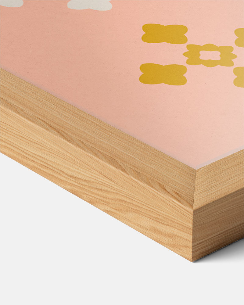 Vrolijke Symmetrie Bloemenposter-WallArtistic