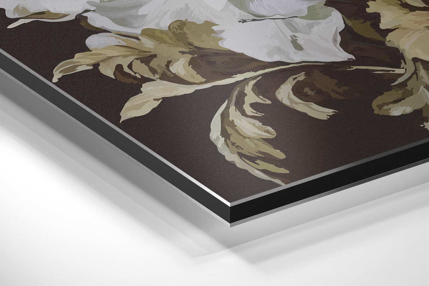 Bloemenpracht met Vlinder Kunstwerk-canvas-dibond-plexiglas-wanddecoratie-WallArtistic