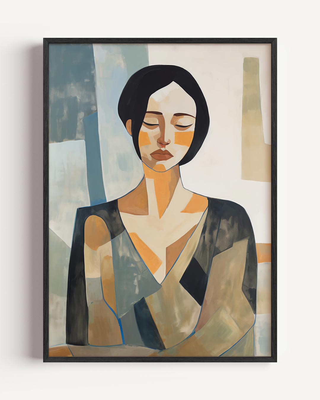 Abstracte Vrouwen Silhouet Poster-WallArtistic