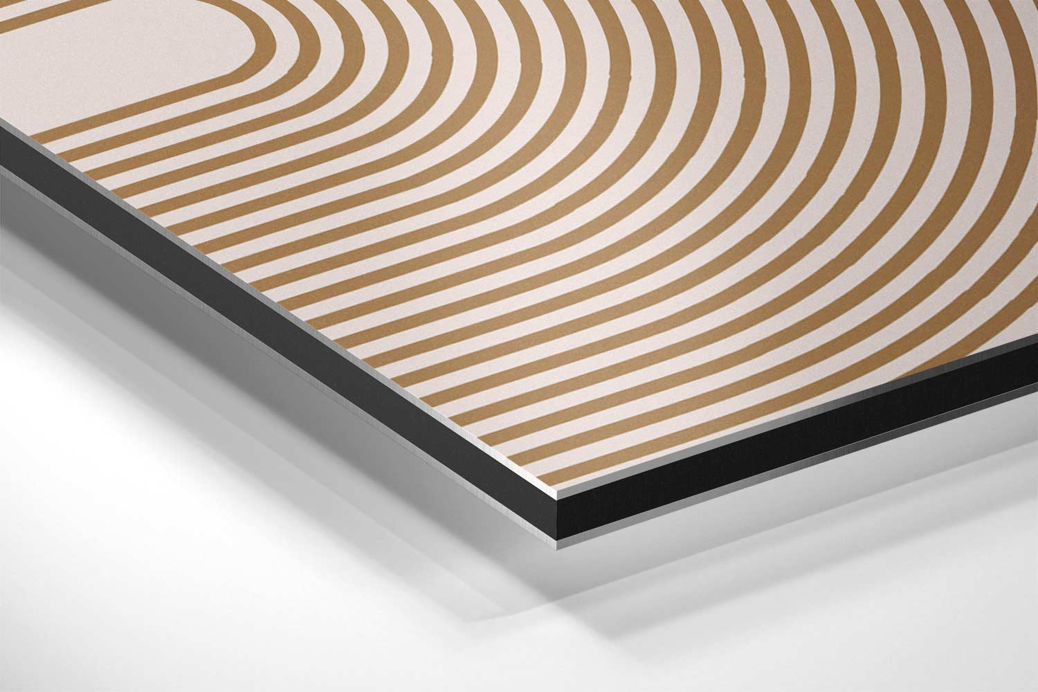 Retro Cirkelpatroon Kunstwerk-canvas-dibond-plexiglas-wanddecoratie-WallArtistic