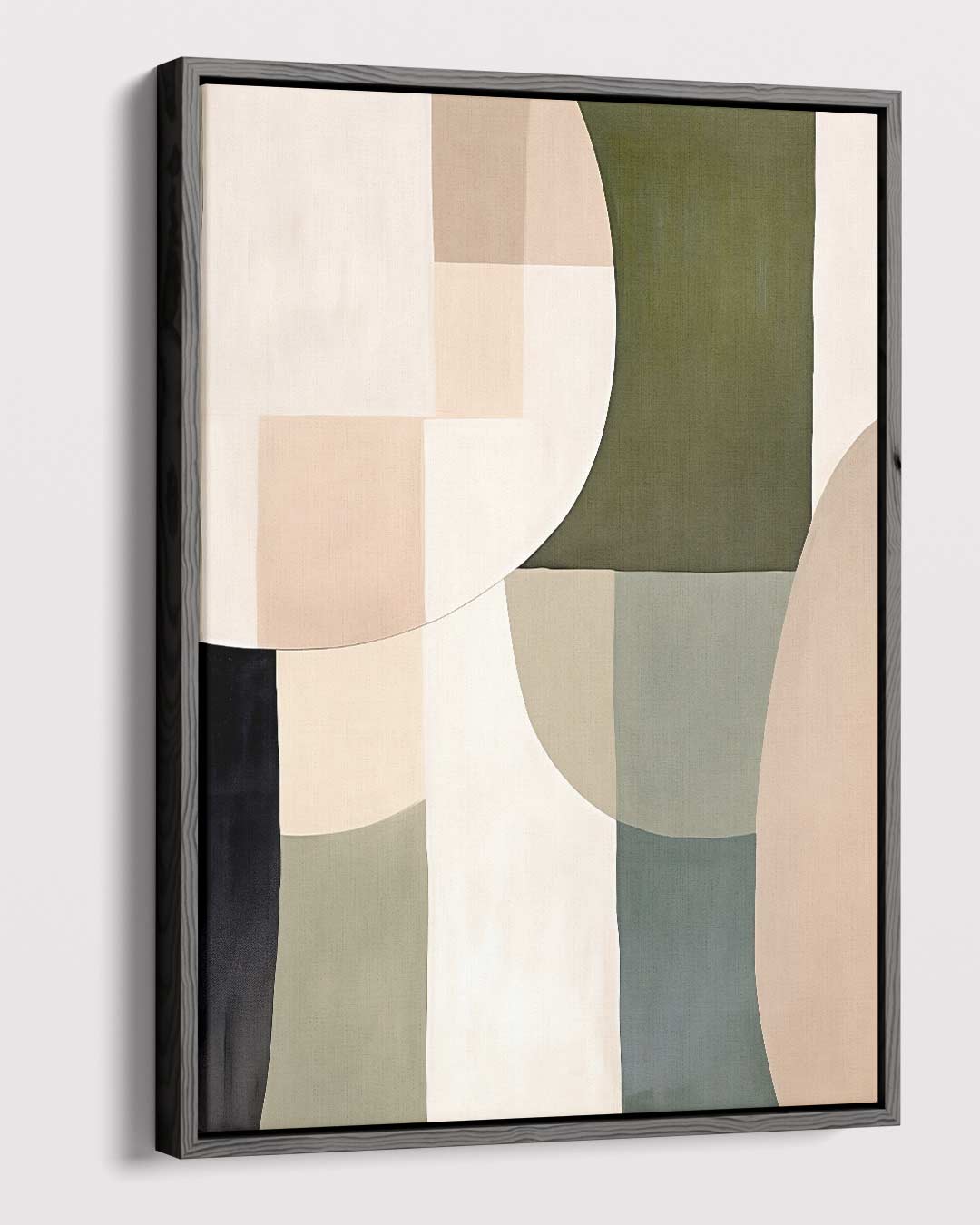Harmonische Abstractie in Aardetinten Kunstwerk-canvas-dibond-plexiglas-wanddecoratie-WallArtistic