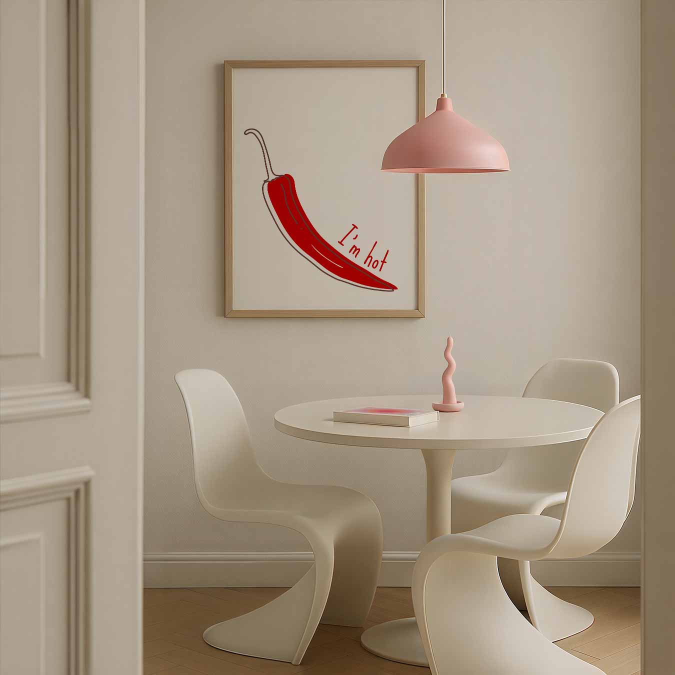 Pittige Chili Peper Poster-WallArtistic