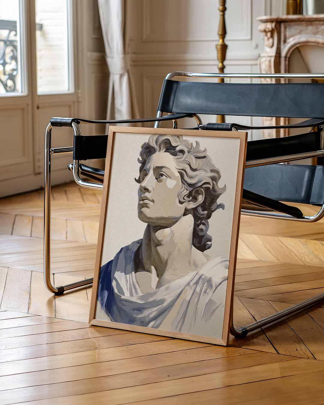 Klassieke Elegantie in Moderne Kunst Poster-WallArtistic