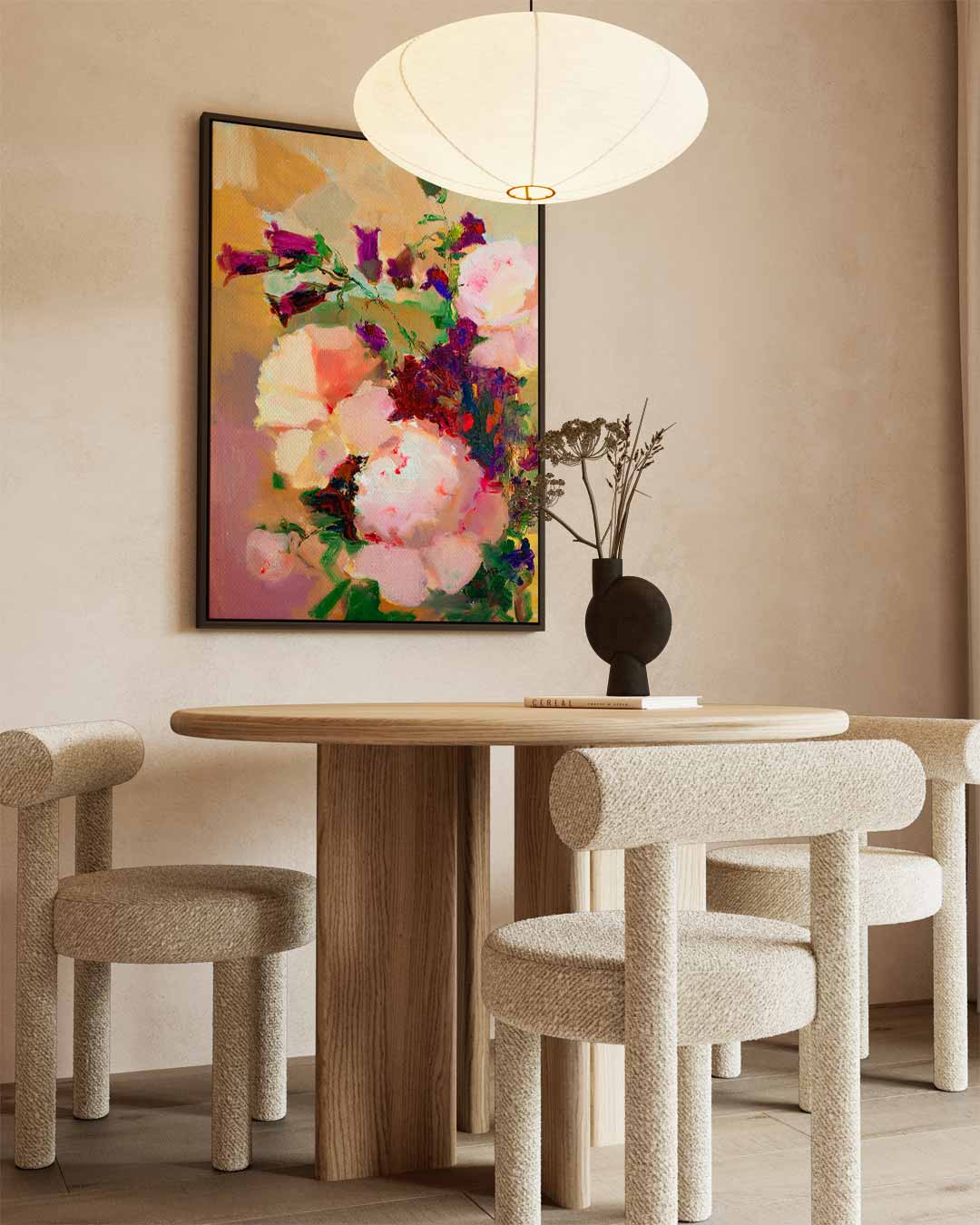 Bloemrijke Melodie Kunstwerk-canvas-dibond-plexiglas-wanddecoratie-WallArtistic