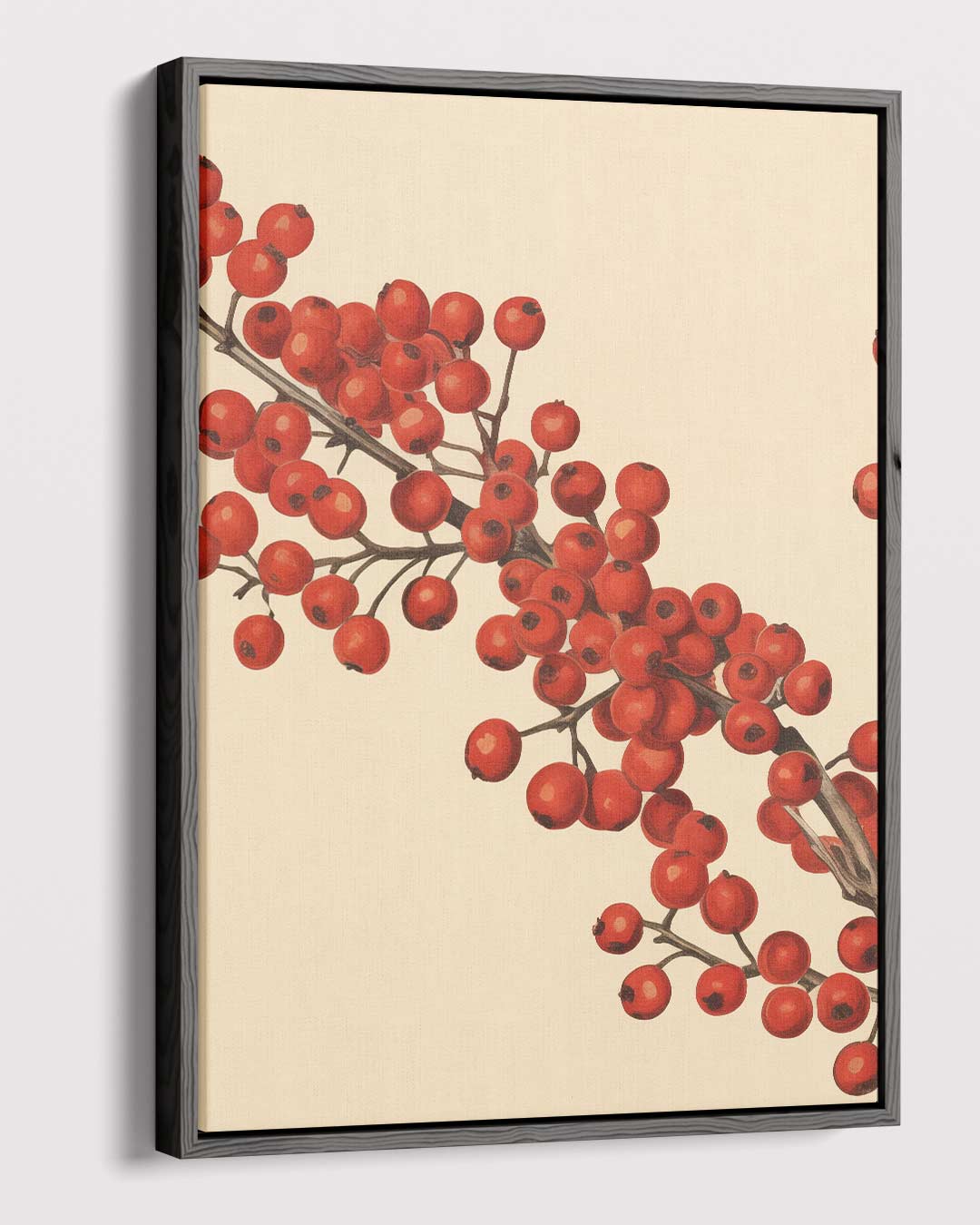 Rode Bessentakken Canvas Kunstwerk-canvas-dibond-plexiglas-wanddecoratie-WallArtistic
