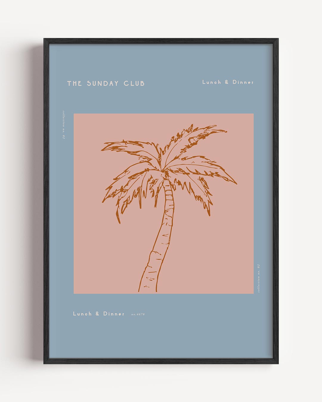 Palmboom Poster - The Sunday Club Poster-WallArtistic