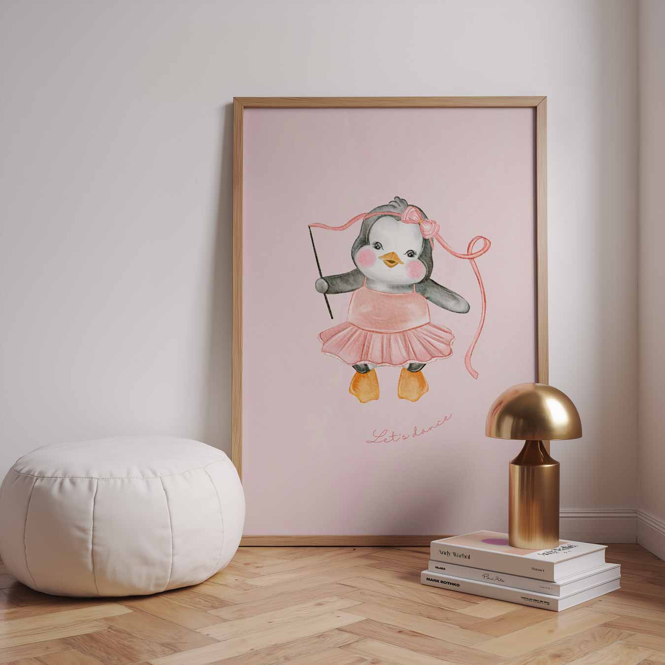 Dansende Pinguïn Poster-WallArtistic