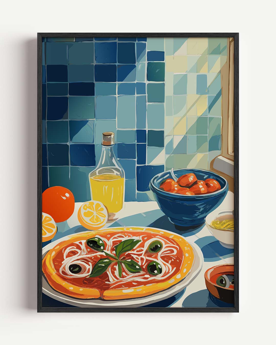 Mediterrane Keuken Poster-WallArtistic