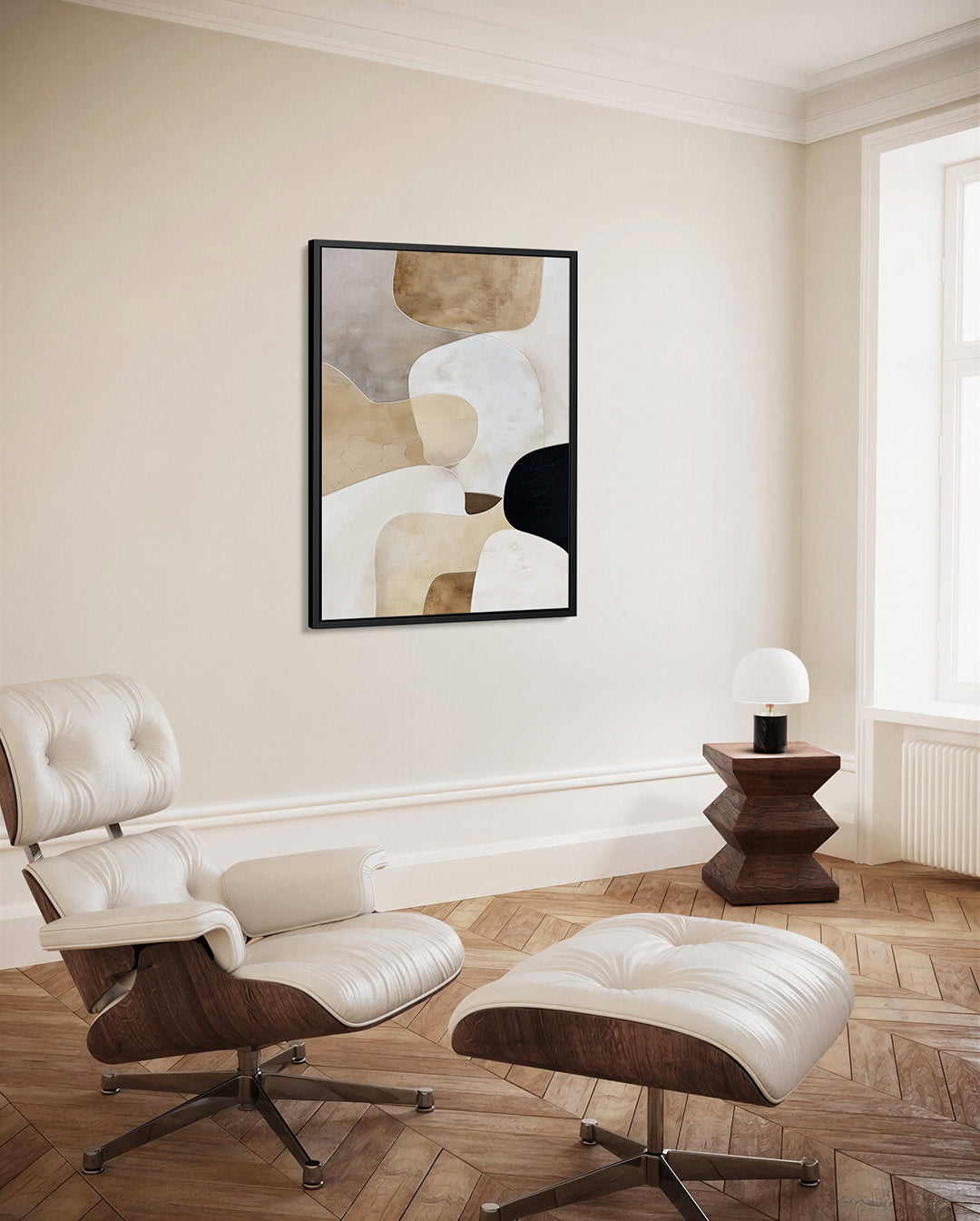 Organische vormen compositie Kunstwerk