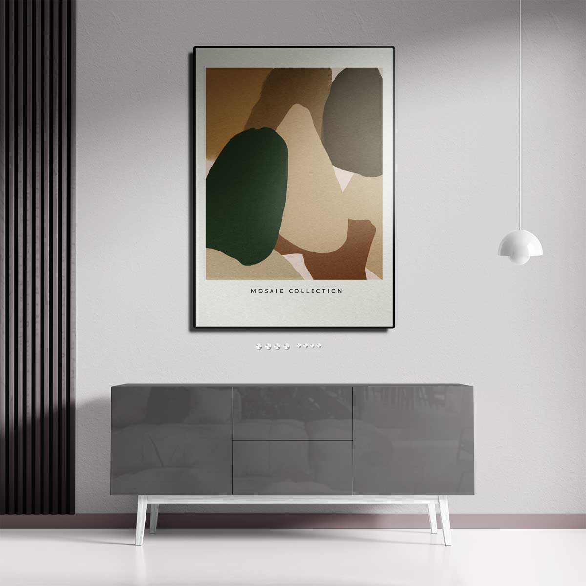 Aards Mozaïek Kunstwerk-canvas-dibond-plexiglas-wanddecoratie-WallArtistic