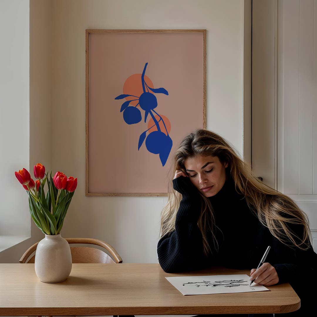 Moderne Fruit Silhouet Poster-WallArtistic