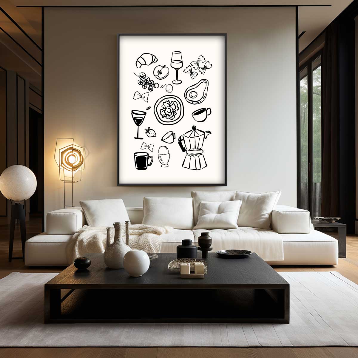 Keukenavontuur Illustratie Kunstwerk-canvas-dibond-plexiglas-wanddecoratie-WallArtistic
